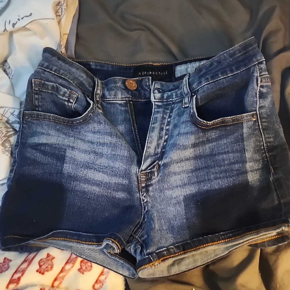 Aeropostale Dark Wash Denim Shorts